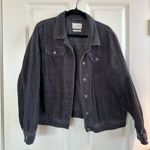 Universal Thread Target corduroy trucker jacket grey xxl fits like XL